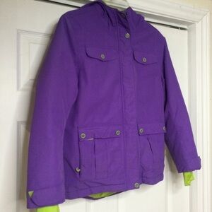 Outbound ski/snowboard purple and green jacket